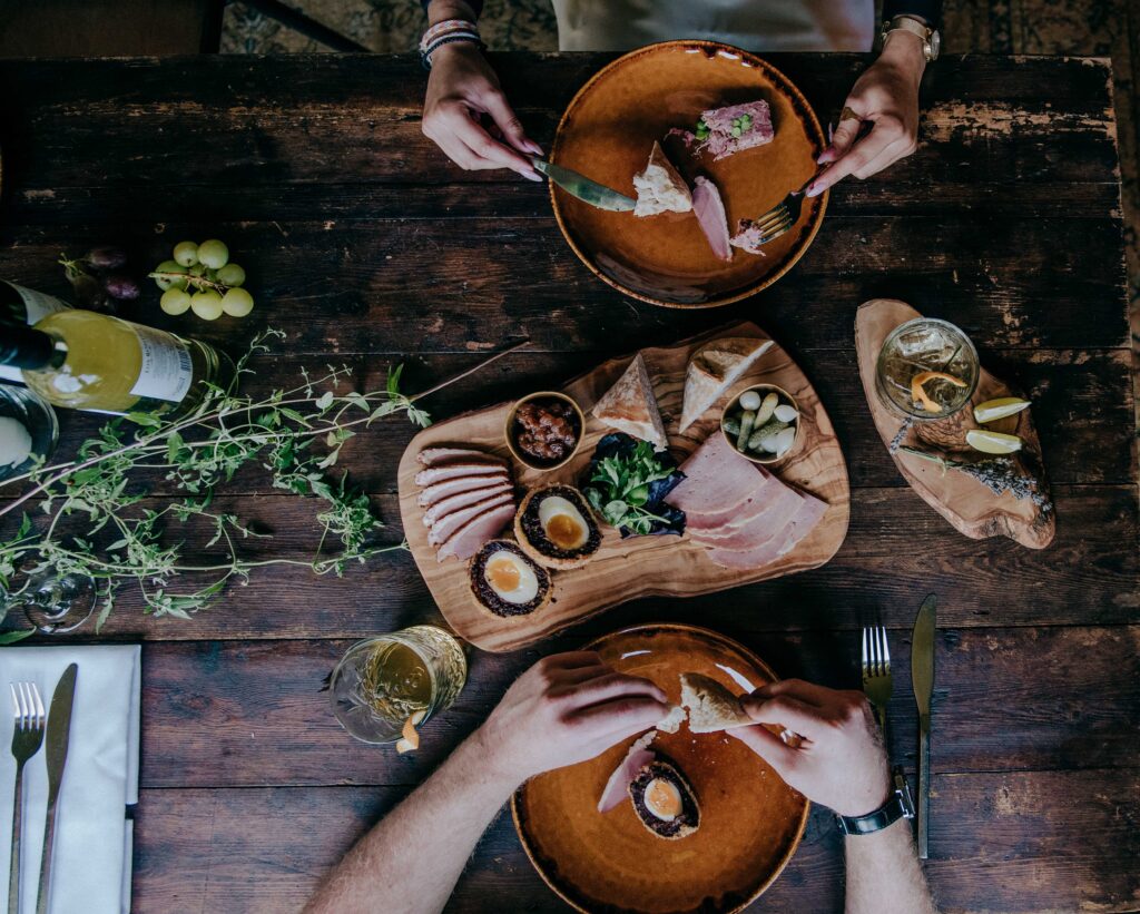 rustic sharing platter