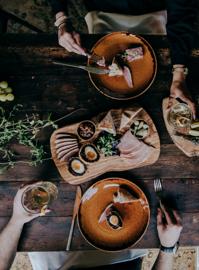 rustic sharing platter
